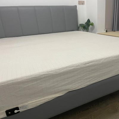 Spannbettlaken mit Erdung, leitfähiges, geerdetes Bettlaken aus Silberfaser, Anti-ESD-Strahlungssicher, elektrostatisch - 7 Akti Spannbettlaken mit Erdung, leitfähiges, geerdetes Bettlaken aus Silberfaser, Anti-ESD-Strahlungssicher, elektrostatisch - 7 Akti