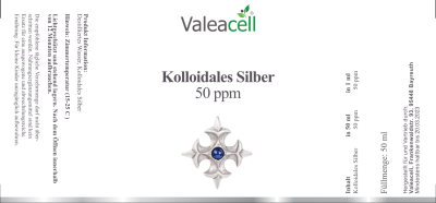 Kolloidales Silber | Valeacell Label Kolloidales Silber | Valeacell Label