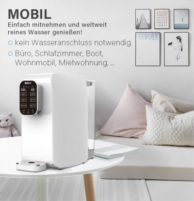 AORA – Mobile Umkehrosmoseanlage mit Heißwasserfunktion, kein Wasseranschluss nötig - 11 AORA – Mobile Umkehrosmoseanlage mit Heißwasserfunktion, kein Wasseranschluss nötig - 11